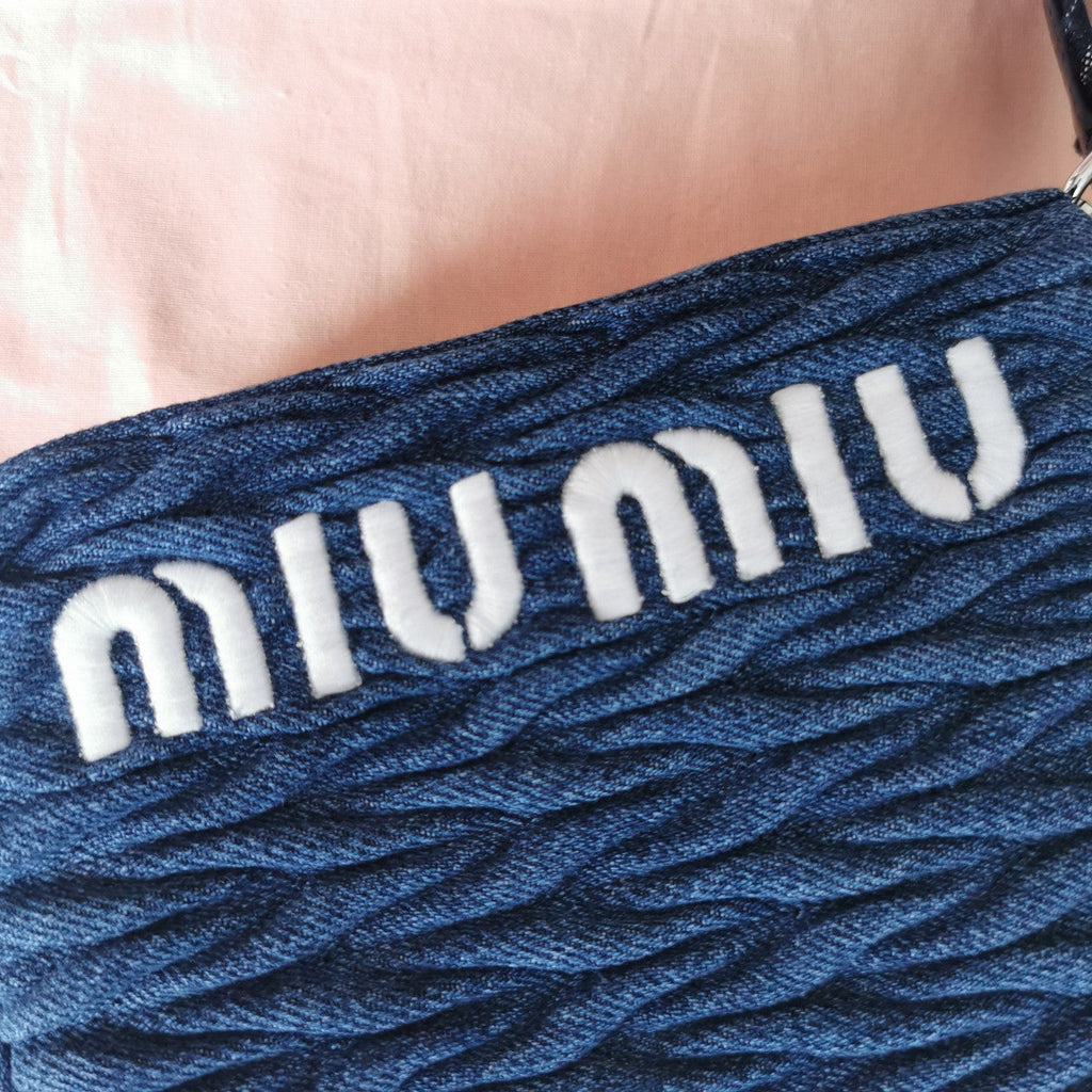 Tote 18 Bag in Navy Blue Denim