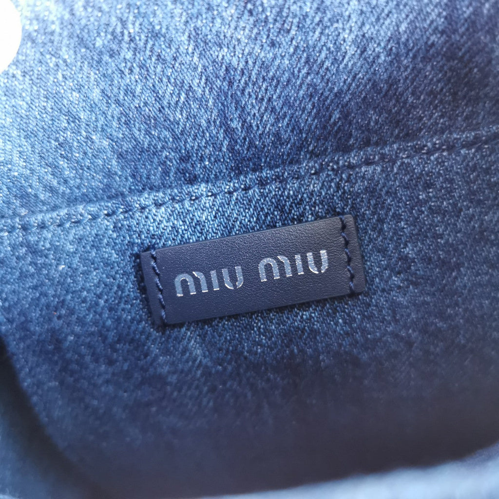 Tote 18 Bag in Navy Blue Denim