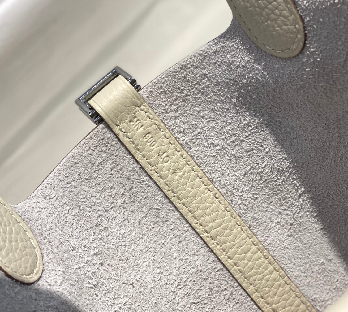 Hermes Picotin Lock 18 Ivory Togo Shw Bag