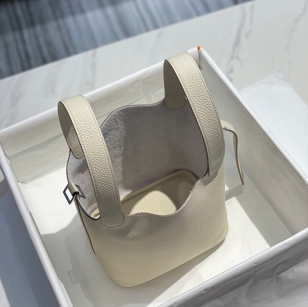 Hermes Picotin Lock 18 Ivory Togo Shw Bag