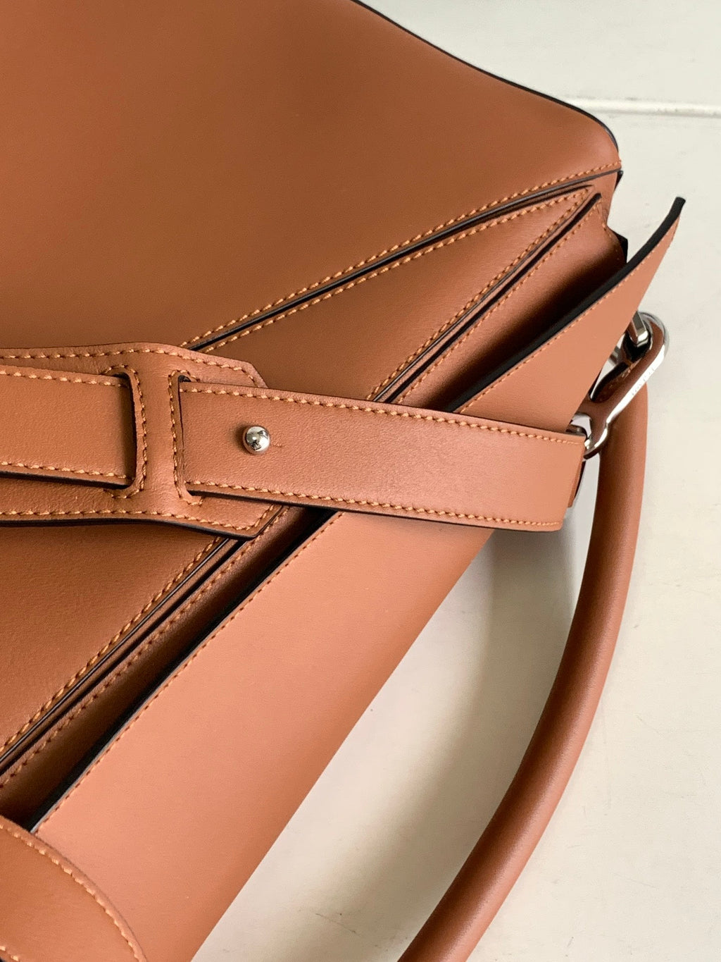 Loewe Puzzle Large 35 Bag in Bronze Brown Calfskin
