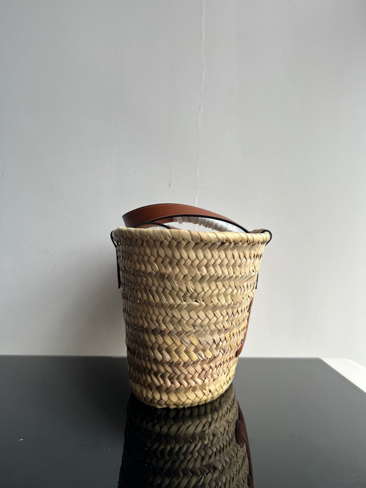 Celine Triomphe 35 Beige Moroccan Raffia Fibers Bag