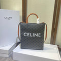 Celine Triomphe 32 Blue in Pattern Calfskin Bag