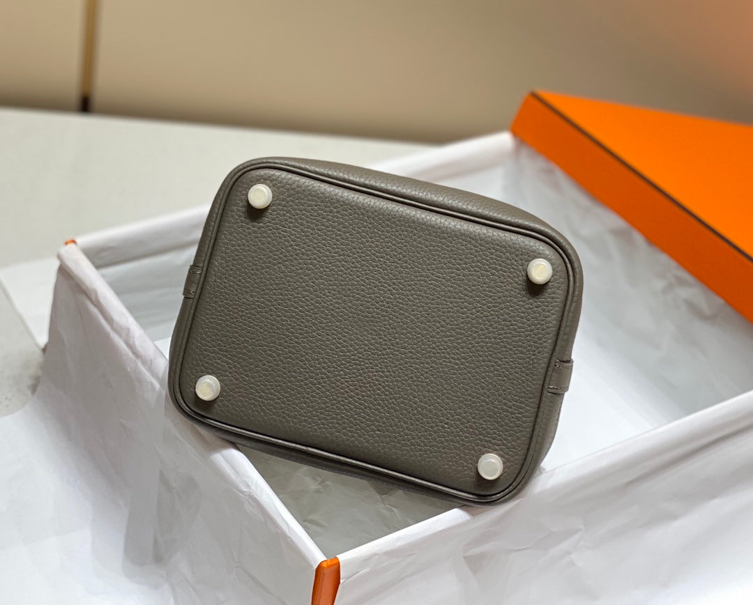 Hermes Picotin Lock 18 Chocolate Togo Ghw Bag