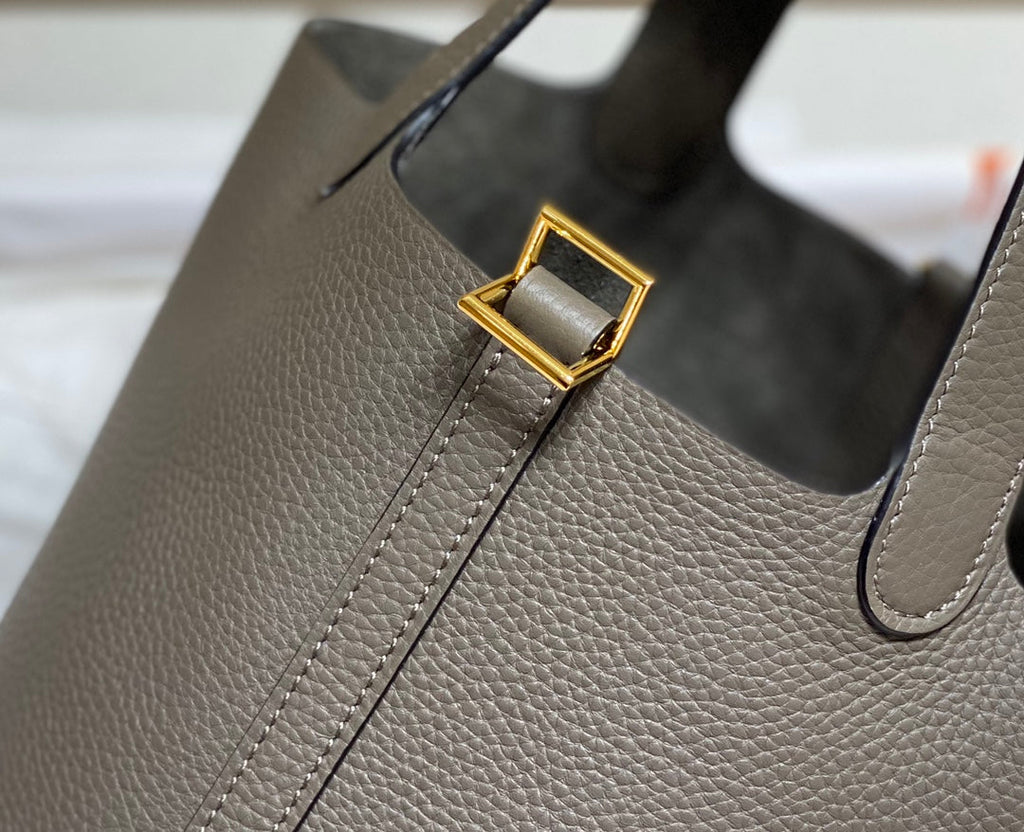 Hermes Picotin Lock 18 Chocolate Togo Ghw Bag