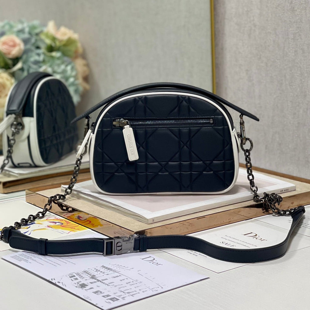 Dior Vibe Hobo 22 Bag in Black Calfskin