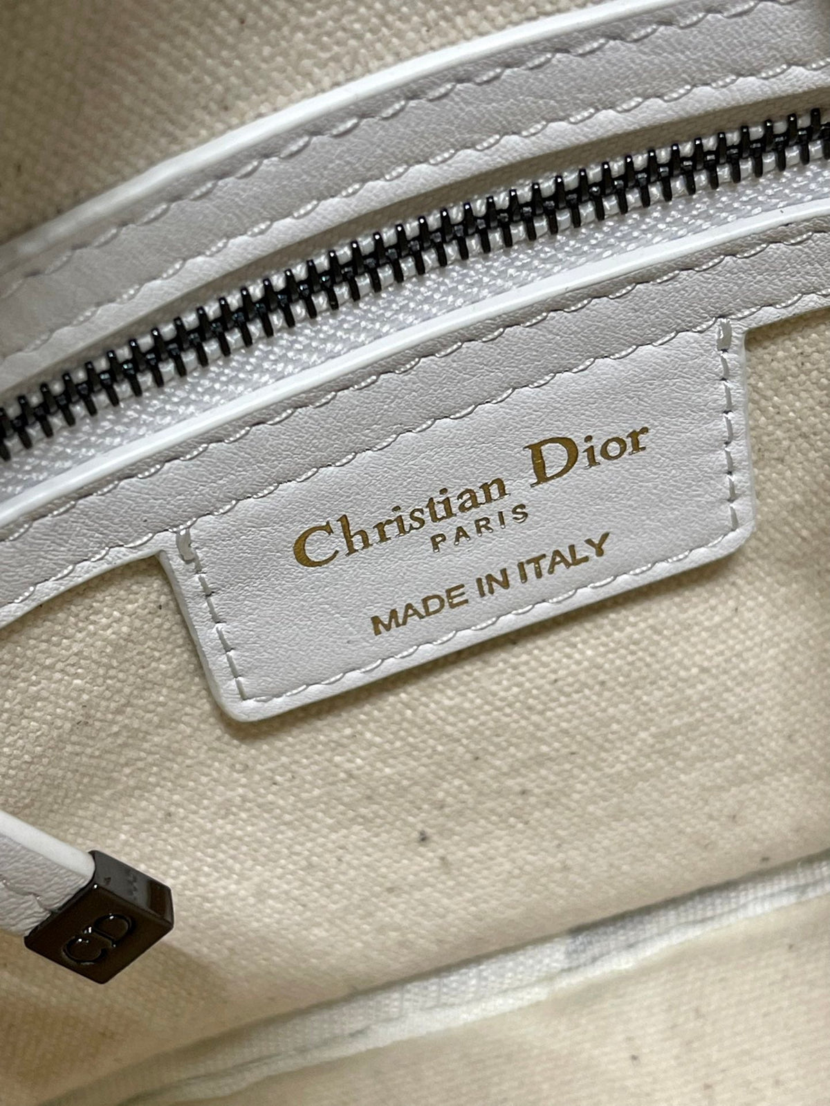 Dior Vibe Hobo 22 Bag in White Calfskin