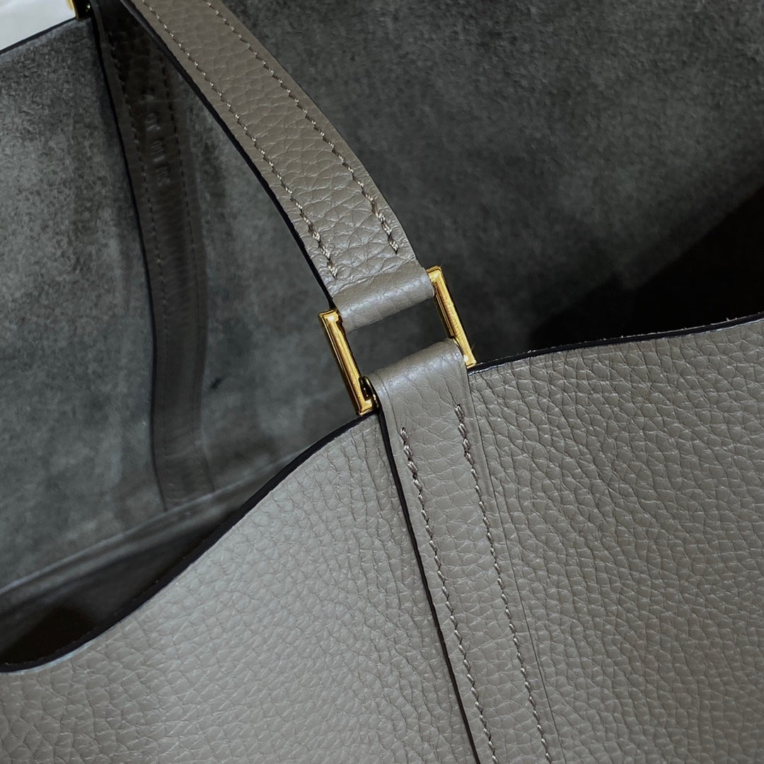 Hermes Picotin Lock 22 Chocolate Togo Ghw Bag