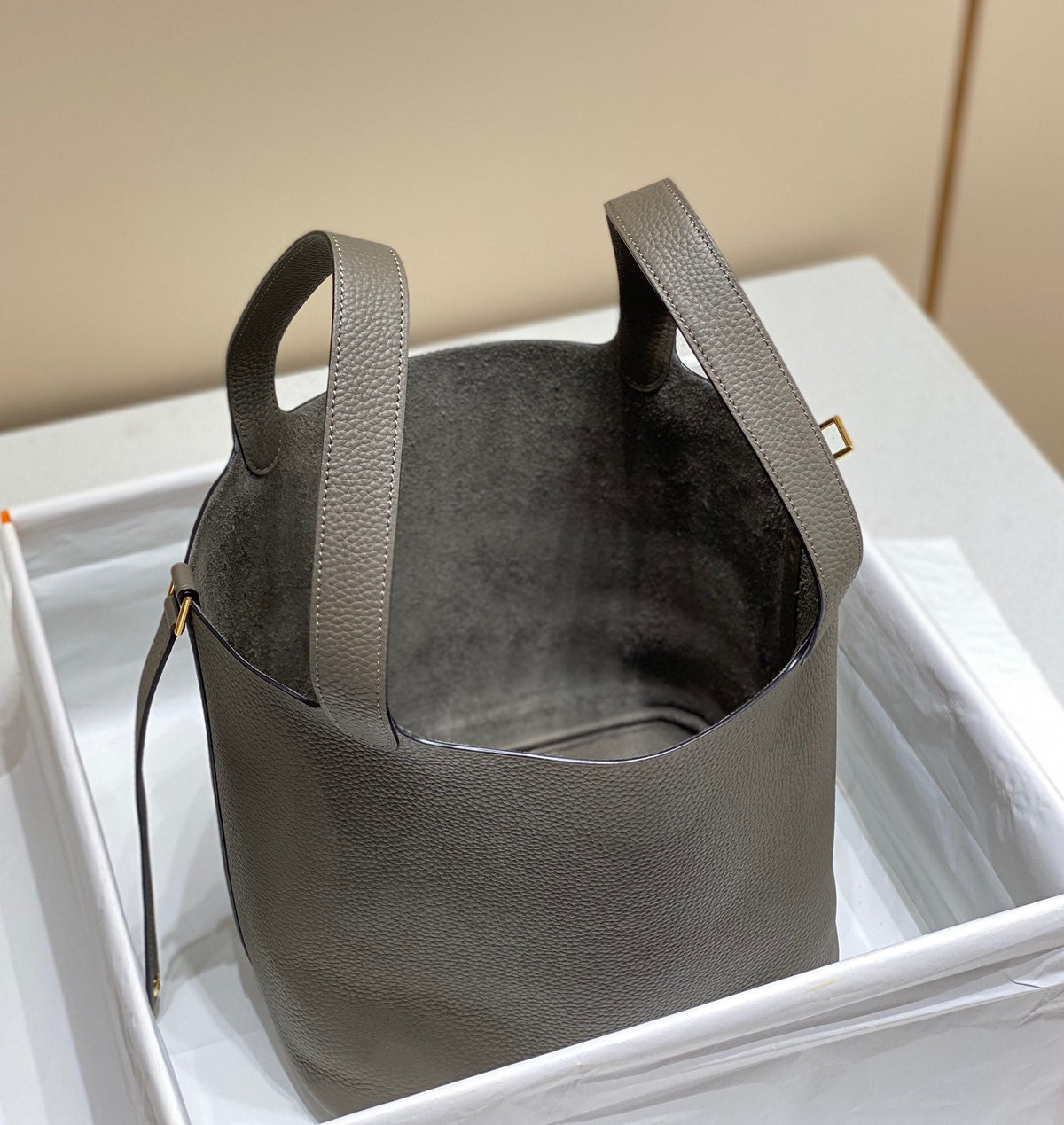 Hermes Picotin Lock 22 Chocolate Togo Ghw Bag