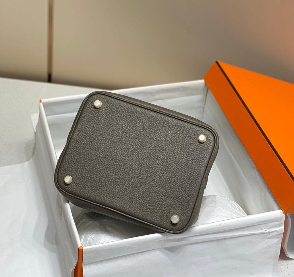 Hermes Picotin Lock 22 Chocolate Togo Ghw Bag