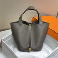Hermes Picotin Lock 22 Chocolate Togo Ghw Bag