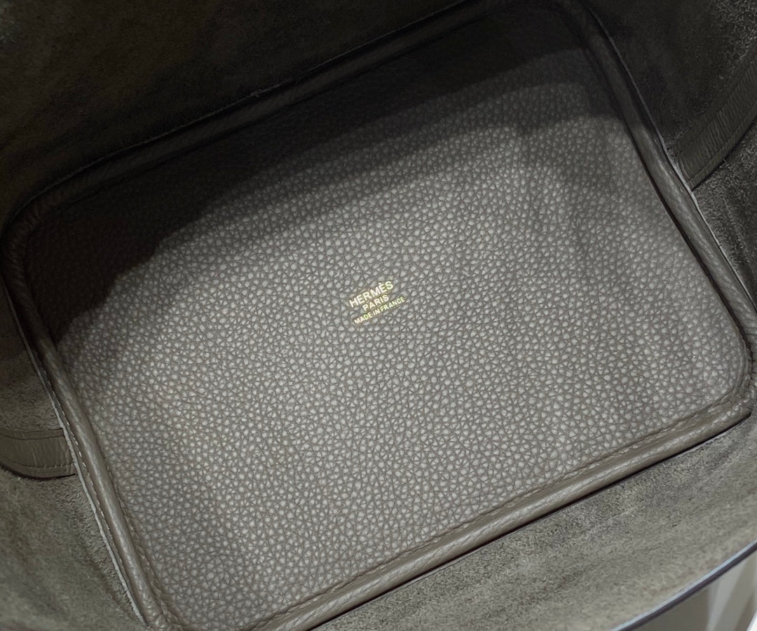 Hermes Picotin Lock 22 Chocolate Togo Ghw Bag