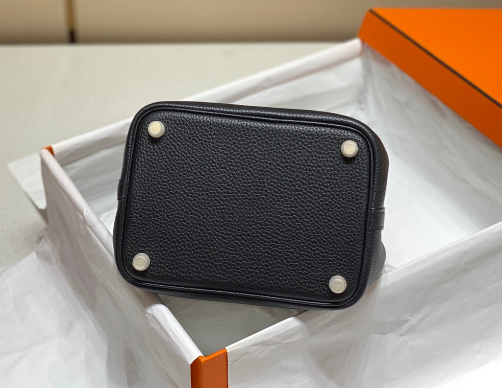 Hermes Picotin Lock 18 Black Togo Ghw Bag