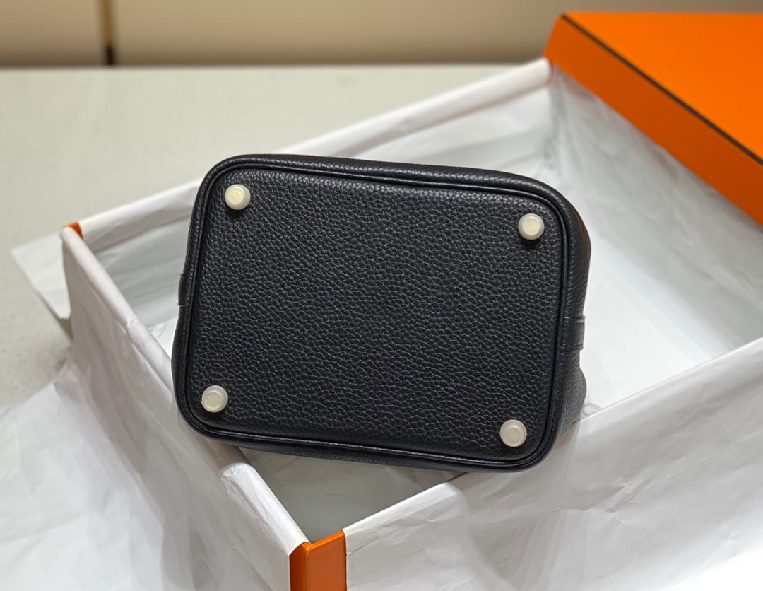Hermes Picotin Lock 18 Black Togo Ghw Bag