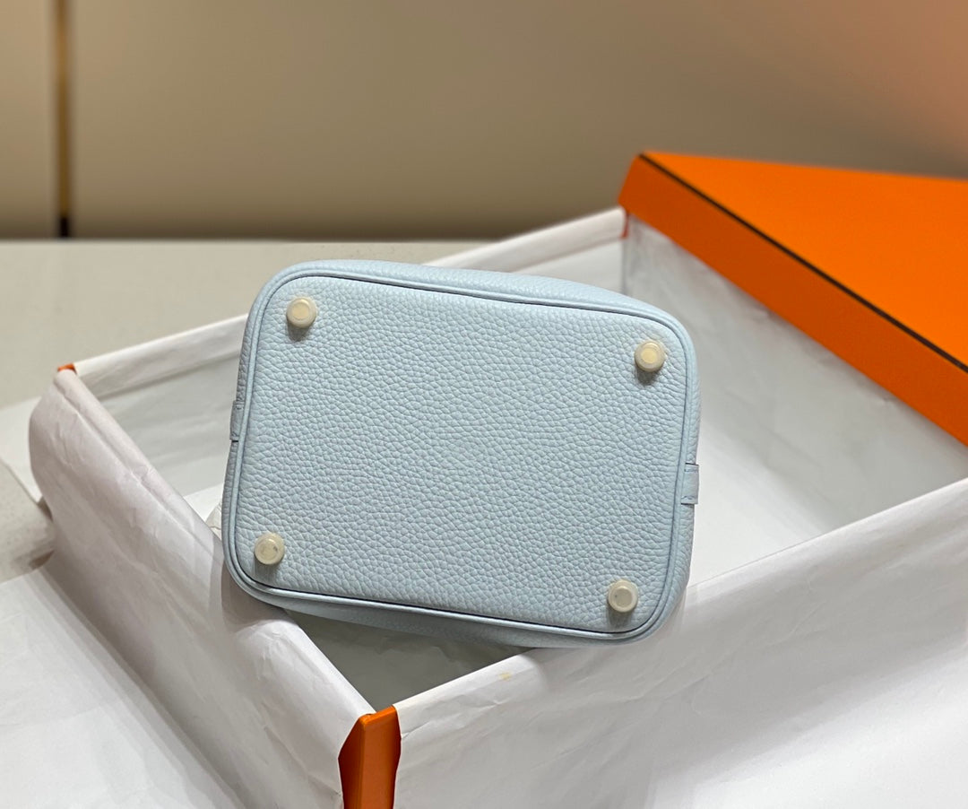Hermes Picotin Lock 18 Sapphire Blue Togo Ghw Bag