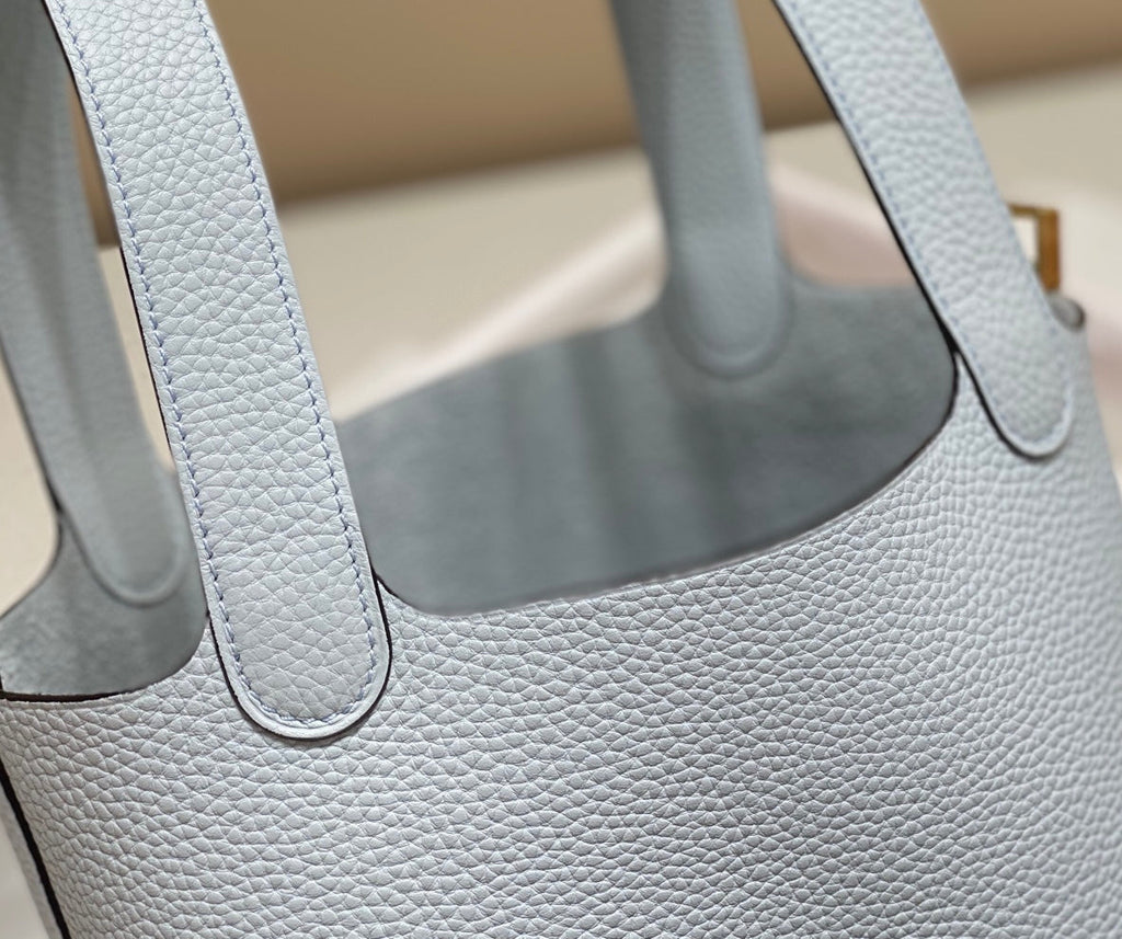 Hermes Picotin Lock 18 Sapphire Blue Togo Ghw Bag
