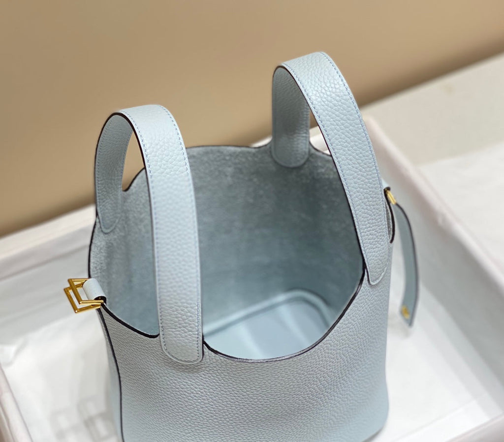 Hermes Picotin Lock 18 Sapphire Blue Togo Ghw Bag