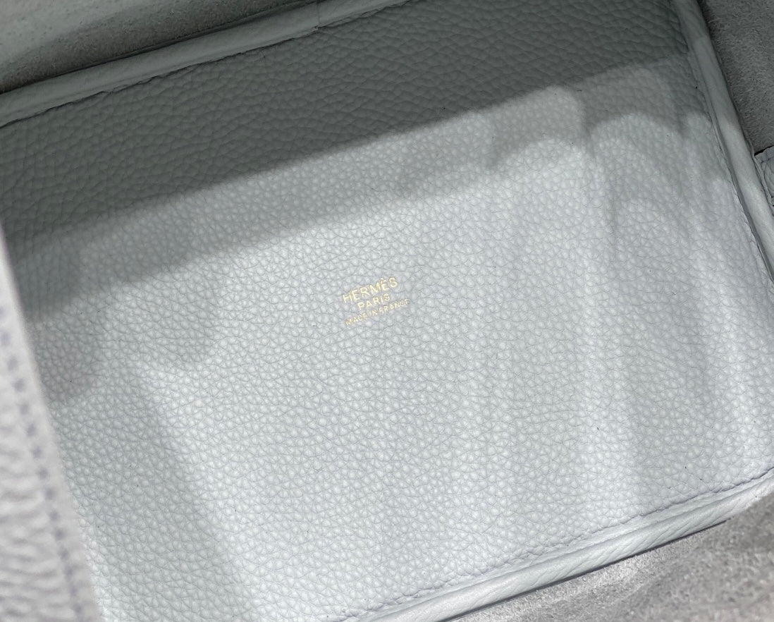 Hermes Picotin Lock 22 Light Blue Togo Ghw Bag