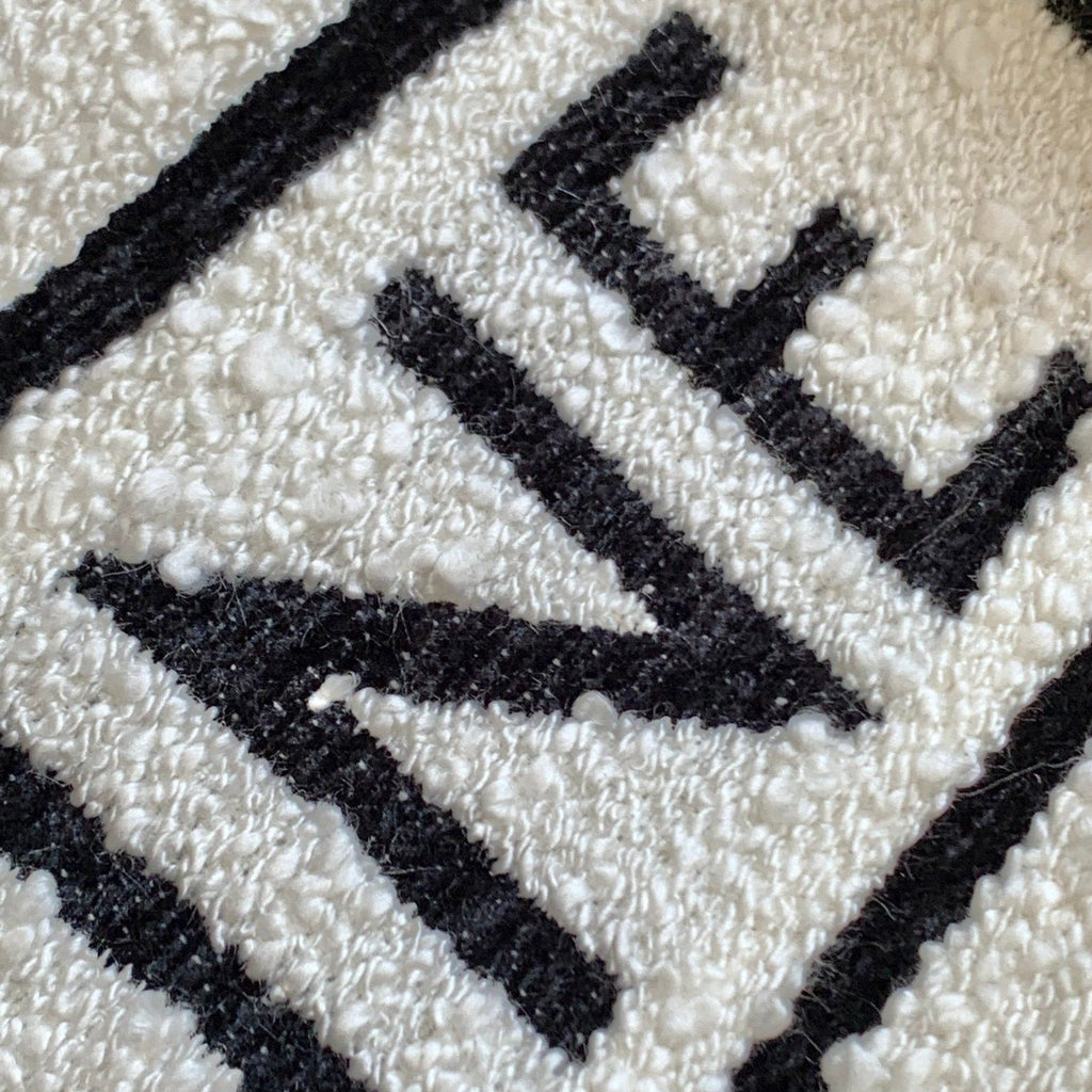 Celine Triomphe 26 Fabric White Black Bag