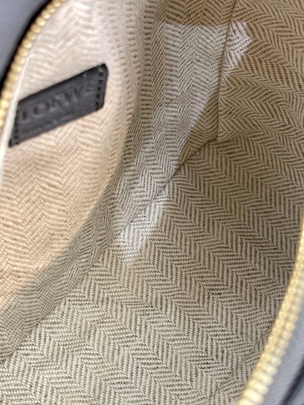 Loewe Mini 18 Puzzle Bag in Grey Calfskin