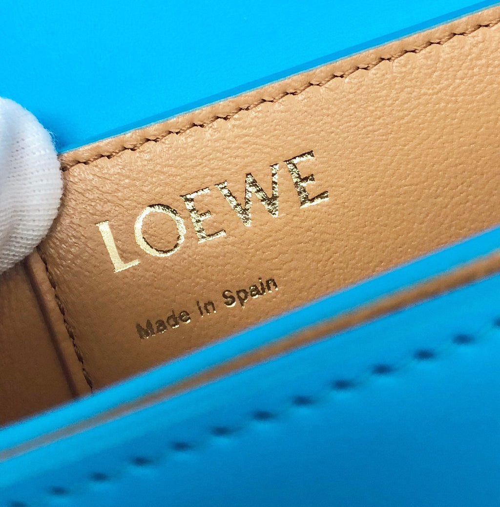 Loewe Goya Bag 18 in Cobalt Blue Silk Calfskin