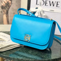 Loewe Goya Bag 18 in Cobalt Blue Silk Calfskin