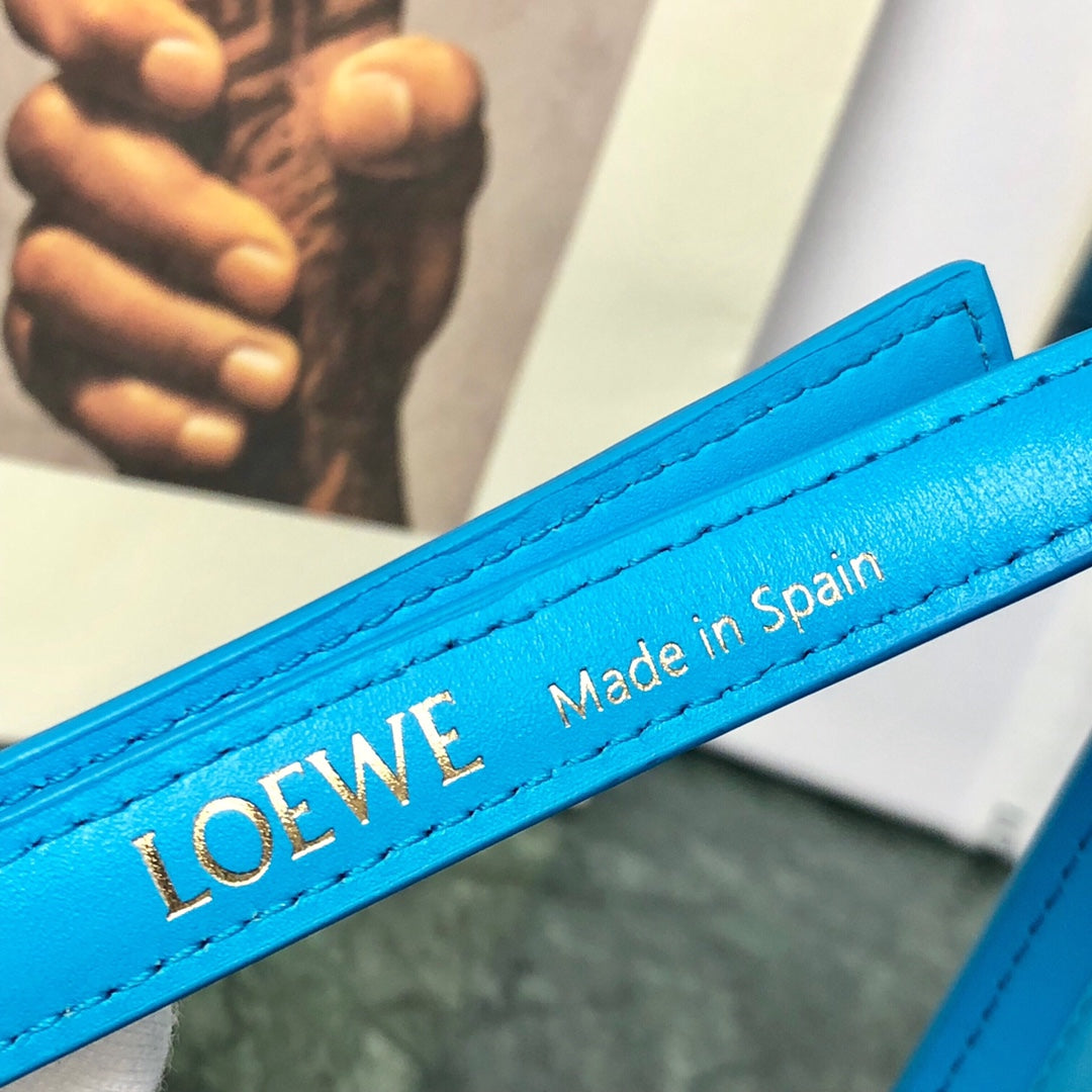Loewe Goya Bag 18 in Cobalt Blue Silk Calfskin