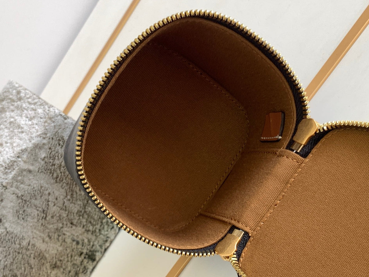 Celine Triomphe 9 Calfskin Black Pattern Box Bag
