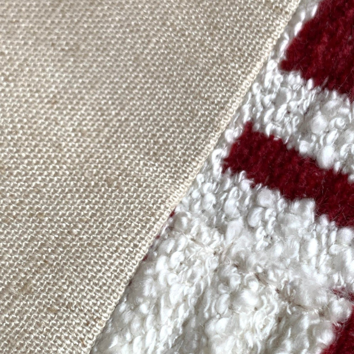 Celine Triomphe 29 Fabric White Red Bag