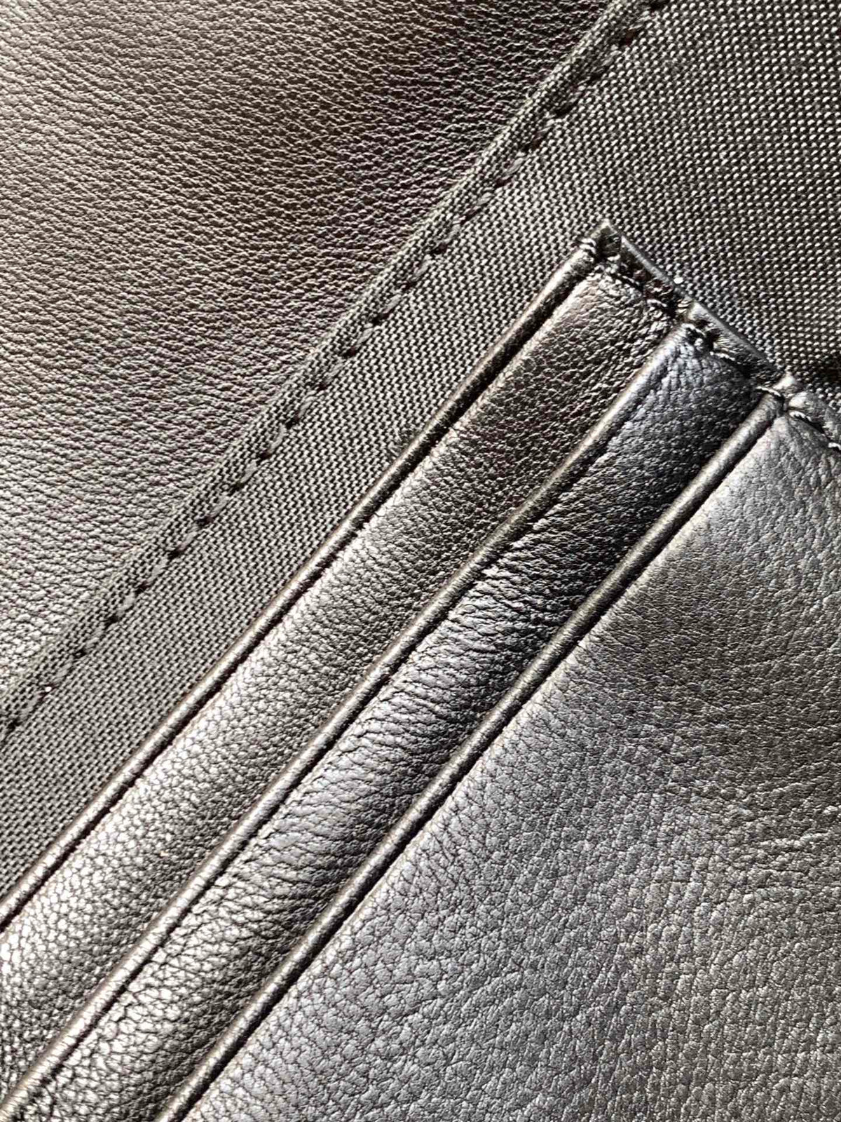 Mini Baguette Bag 20 with Ff Motif Black Leather Ghw