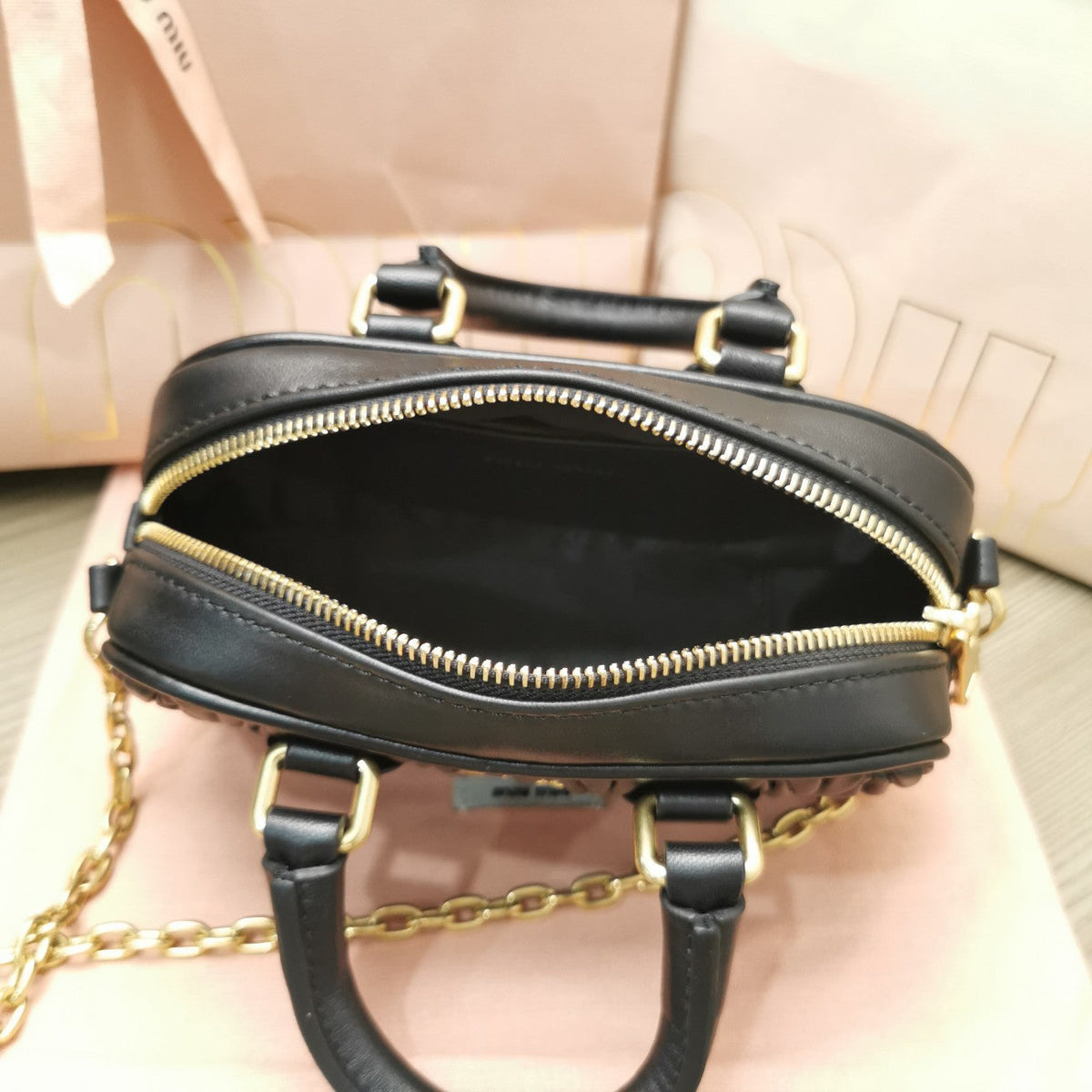 Too Pretty 17 Handbag Black Lambskin