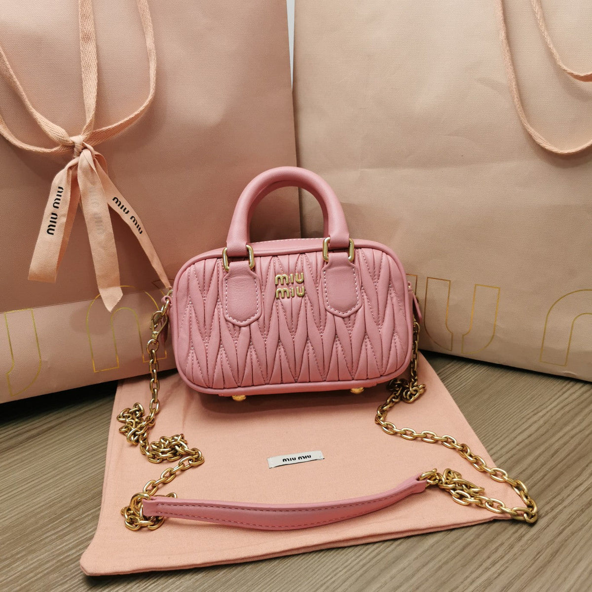 Too Pretty 17 Handbag in Hot Pink Lambskin