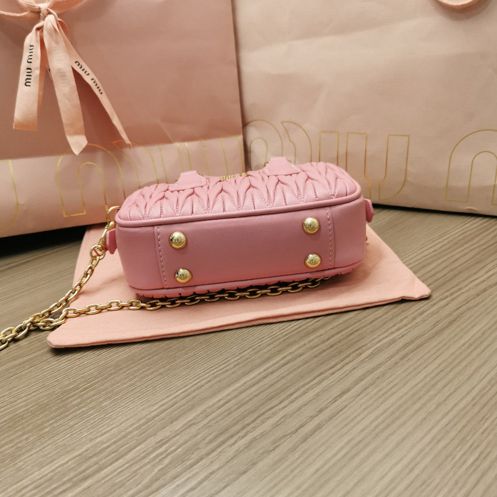 Too Pretty 17 Handbag in Hot Pink Lambskin