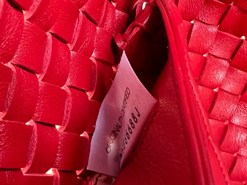 Bottega Veneta Mini Cabat 20 in Red Lambskin Bag
