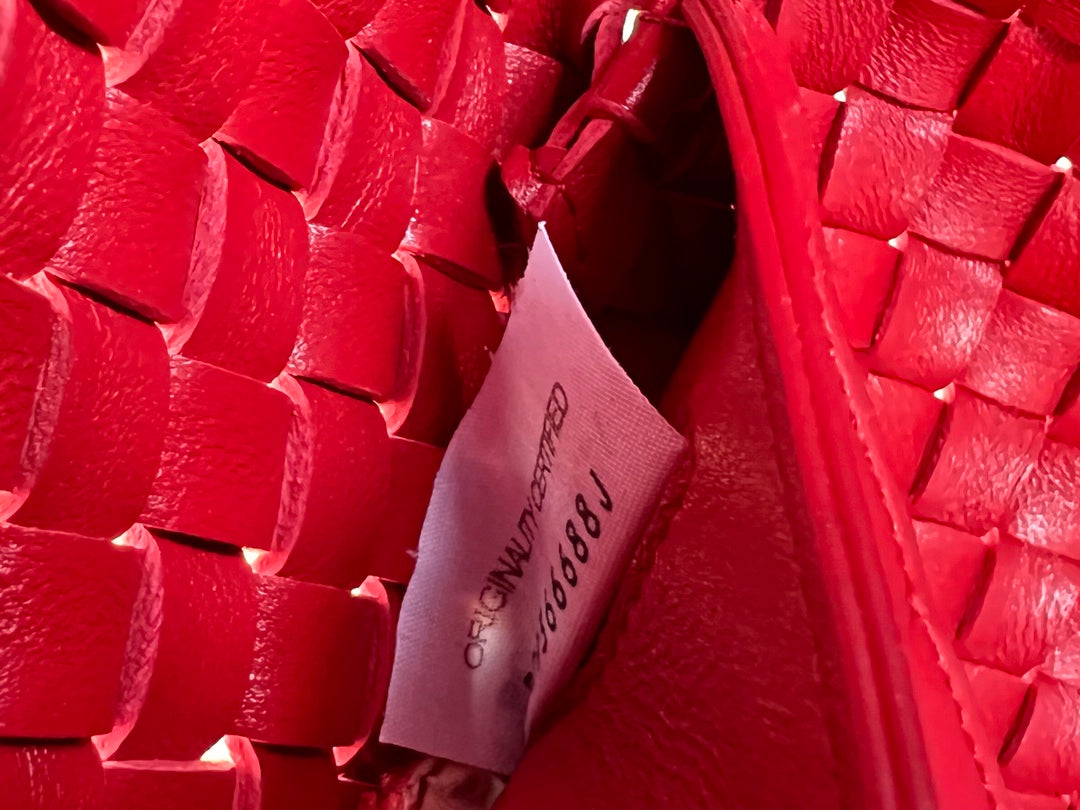 Bottega Veneta Mini Cabat 20 in Red Lambskin Bag