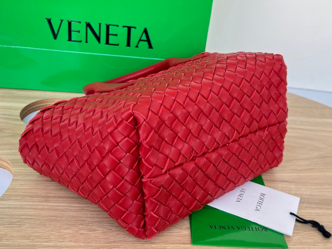 Bottega Veneta Mini Cabat 20 in Red Lambskin Bag