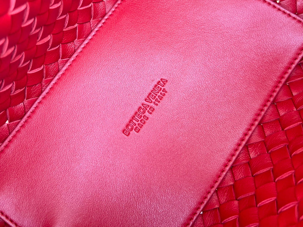 Bottega Veneta Mini Cabat 20 in Red Lambskin Bag