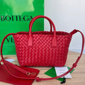 Bottega Veneta Mini Cabat 20 in Red Lambskin Bag