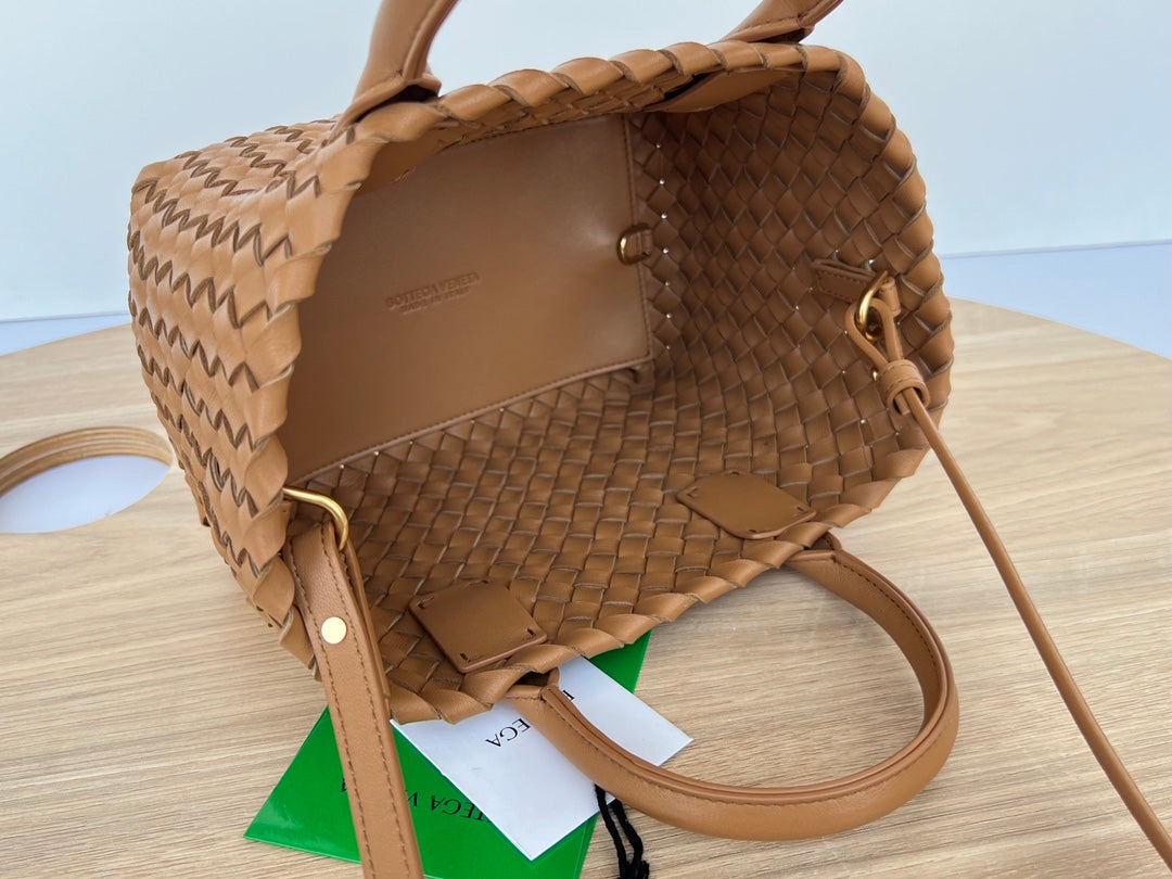 Bottega Veneta Mini Cabat 20 in Bronze Brown Lambskin Bag