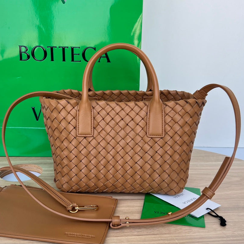 Bottega Veneta Mini Cabat 20 in Bronze Brown Lambskin Bag