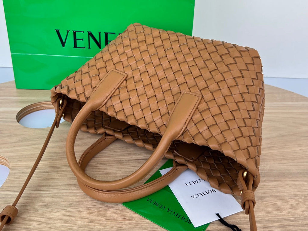 Bottega Veneta Mini Cabat 20 in Bronze Brown Lambskin Bag