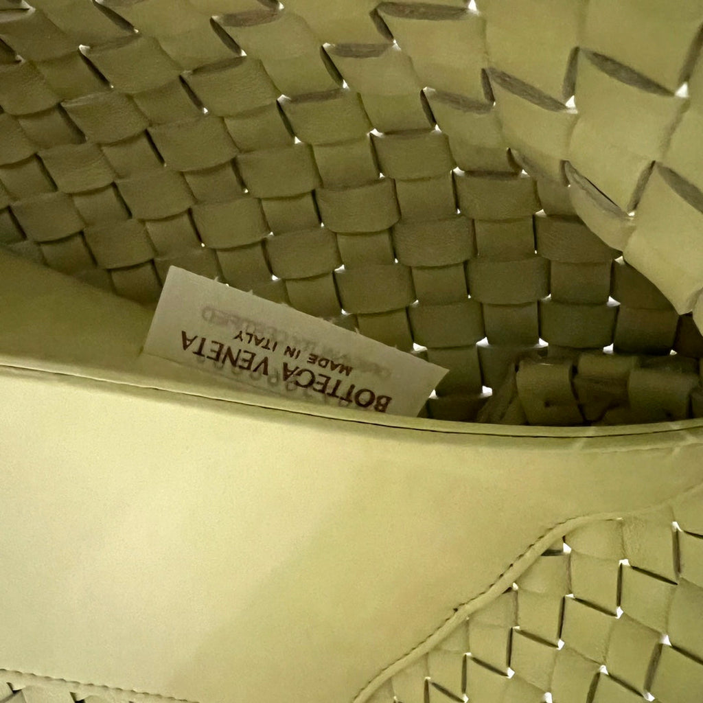 Bottega Veneta Large Cabat 51 in Pastel Yellow Lambskin Bag