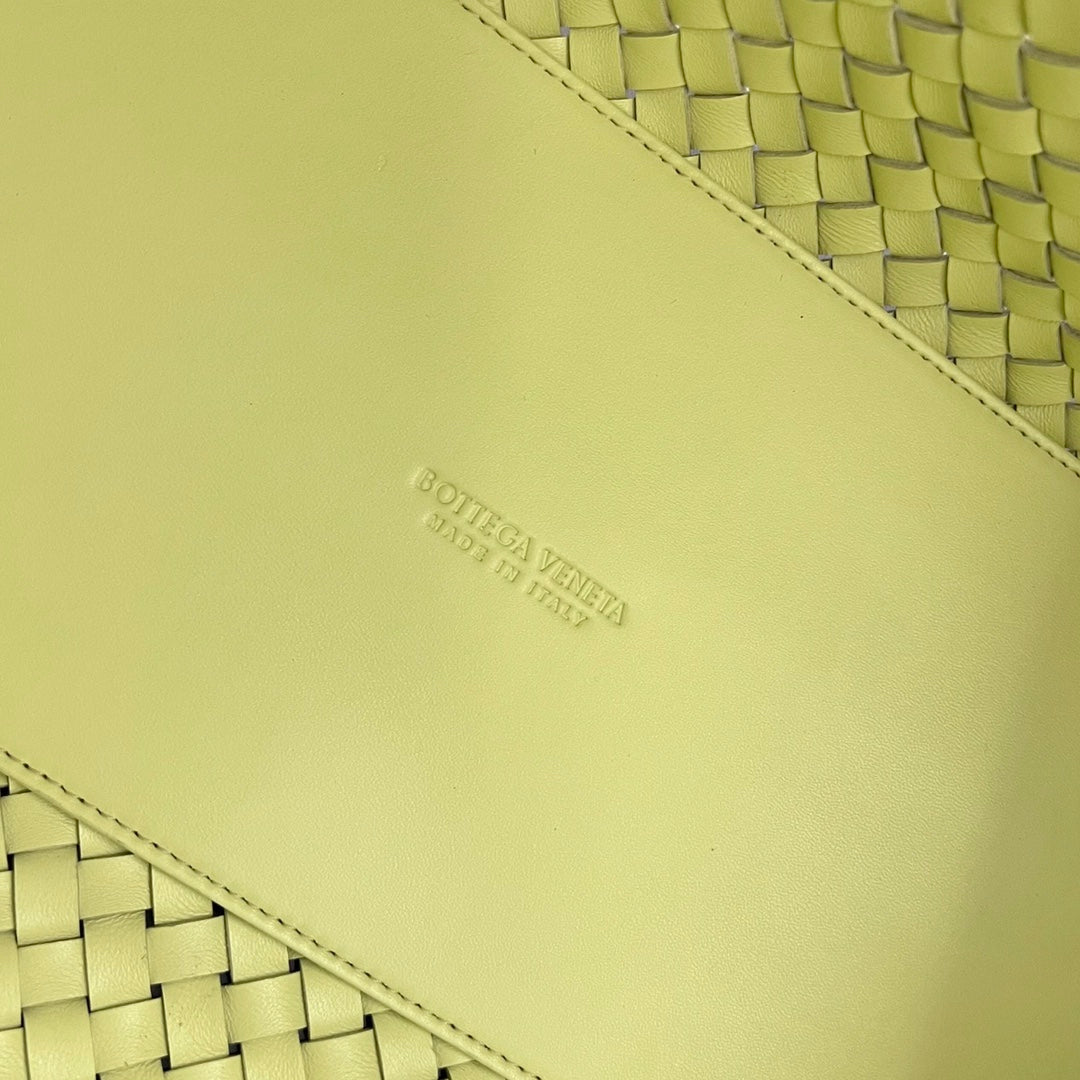 Bottega Veneta Large Cabat 51 in Pastel Yellow Lambskin Bag