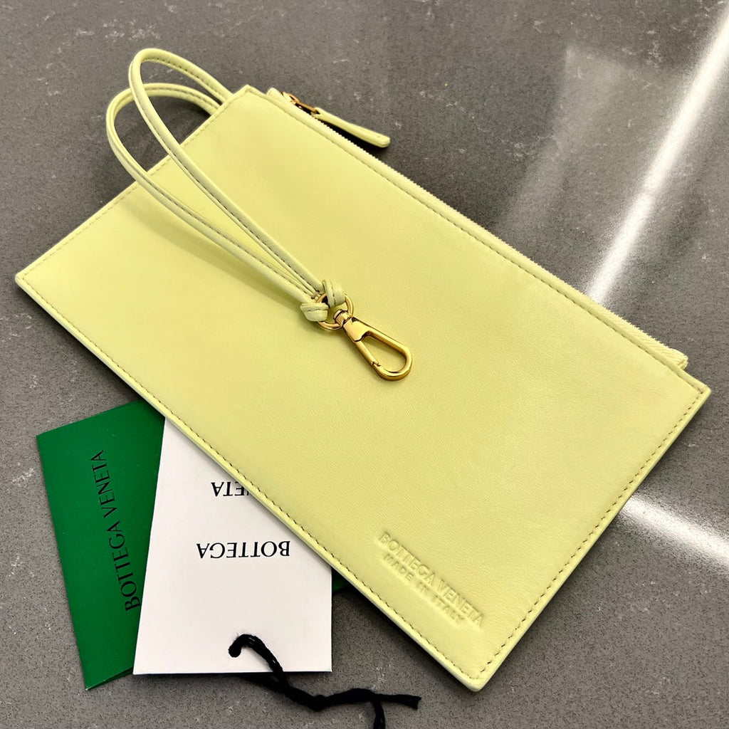 Bottega Veneta Large Cabat 51 in Pastel Yellow Lambskin Bag