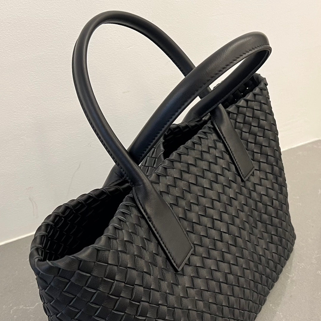 Bottega Veneta Small Cabat 32 in Black Lambskin Bag