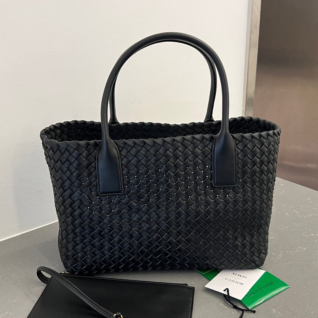 Bottega Veneta Small Cabat 32 in Black Lambskin Bag