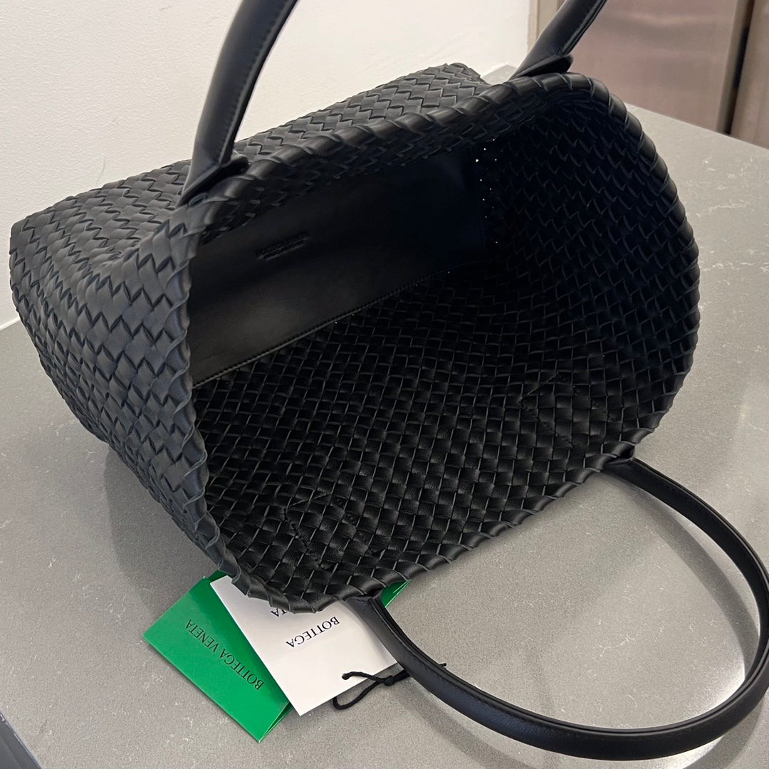 Bottega Veneta Small Cabat 32 in Black Lambskin Bag