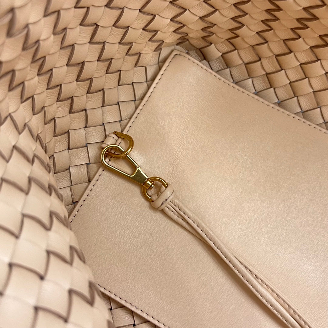 Bottega Veneta Small Cabat 32 in Cream Lambskin Bag