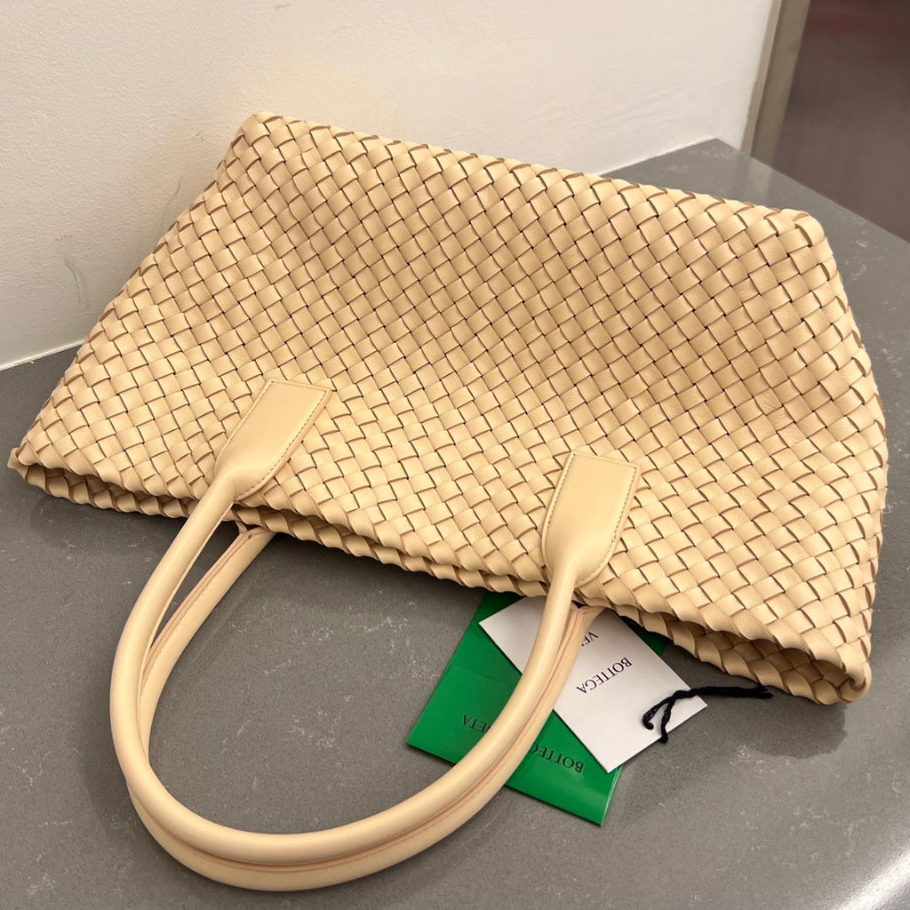 Bottega Veneta Small Cabat 32 in Cream Lambskin Bag