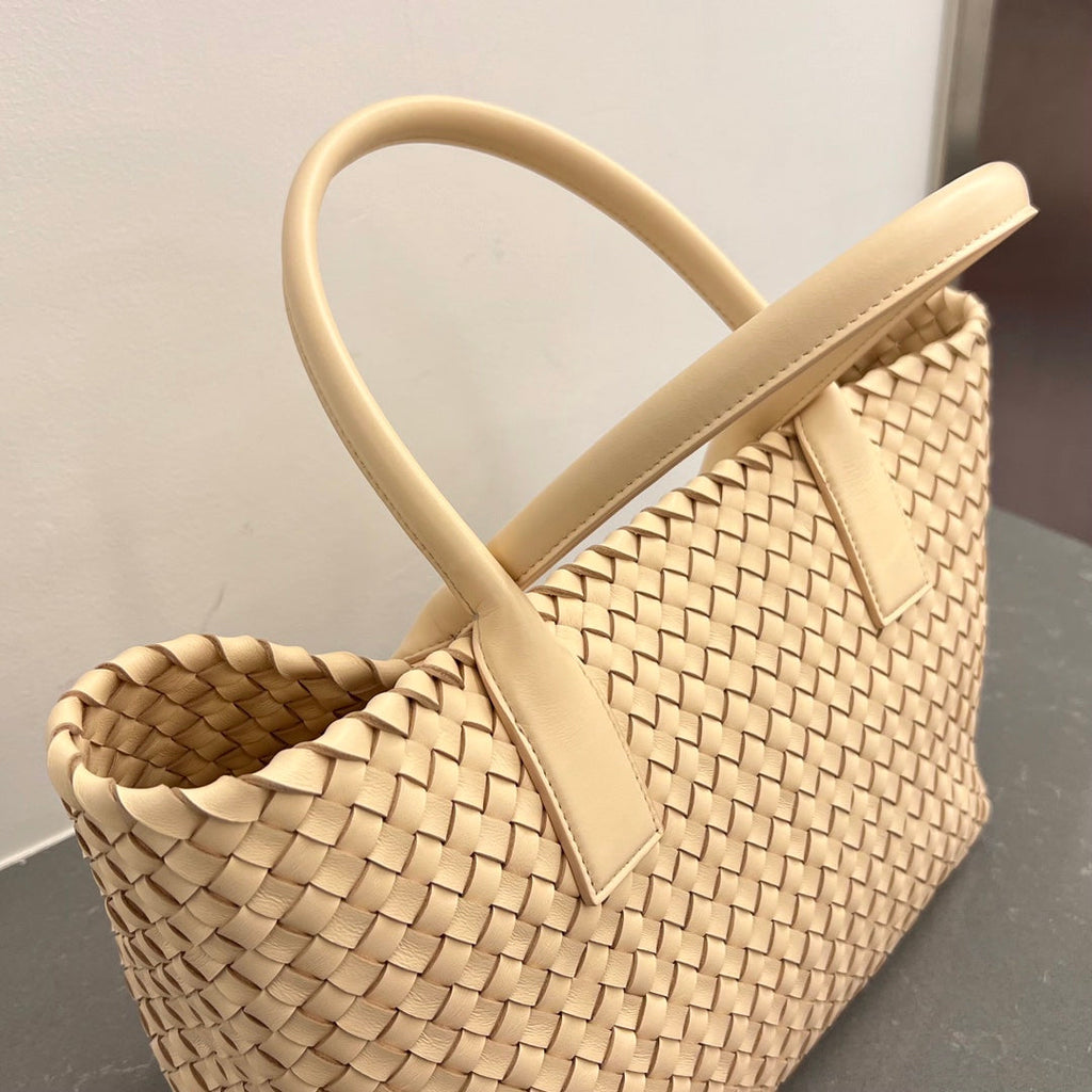 Bottega Veneta Small Cabat 32 in Cream Lambskin Bag
